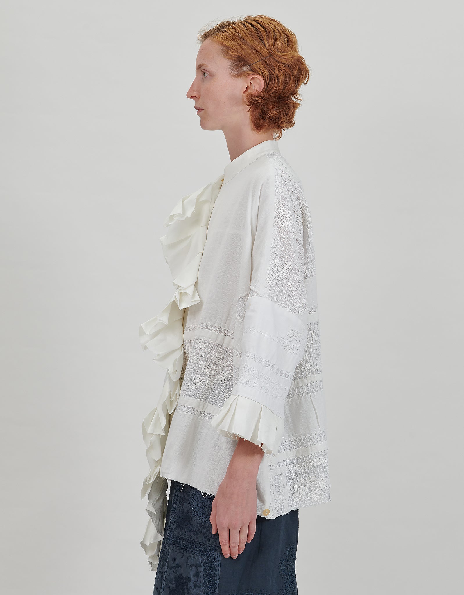 19th Century Lace Carmen Shirt