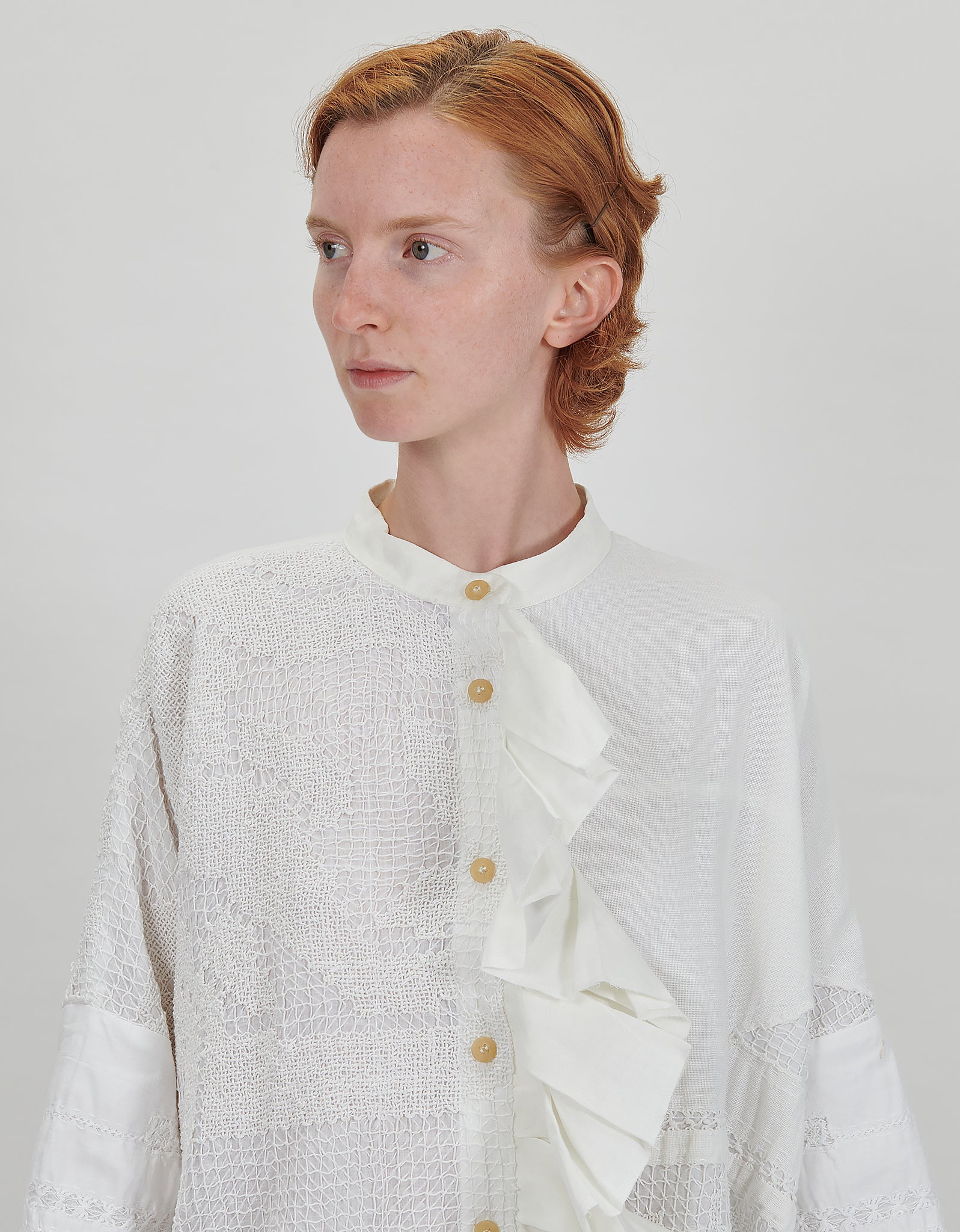 19th Century Lace Carmen Shirt