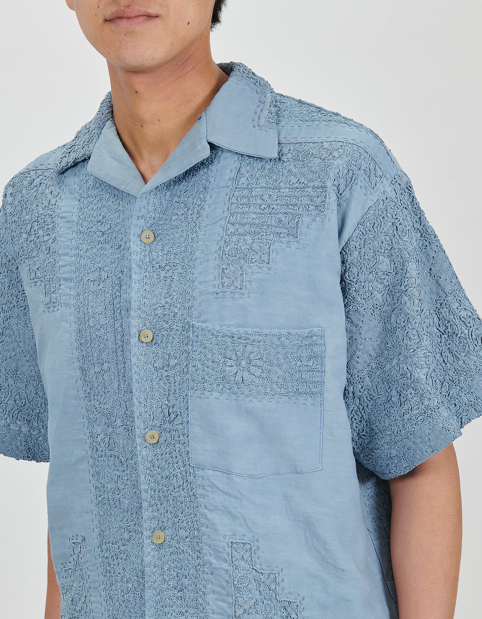 19th Century Lace Cuban Shirt