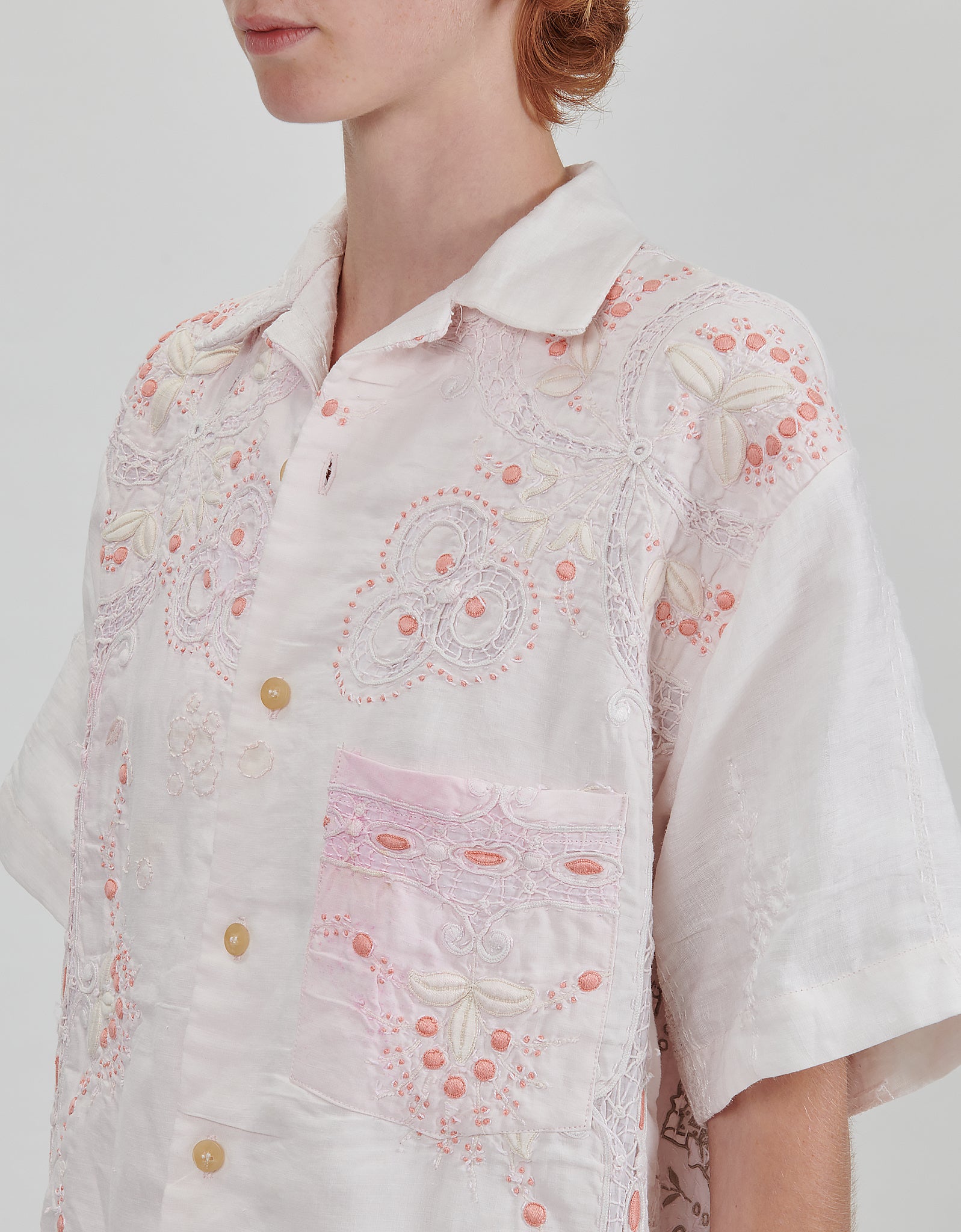 19th Century Lace Cuban Shirt