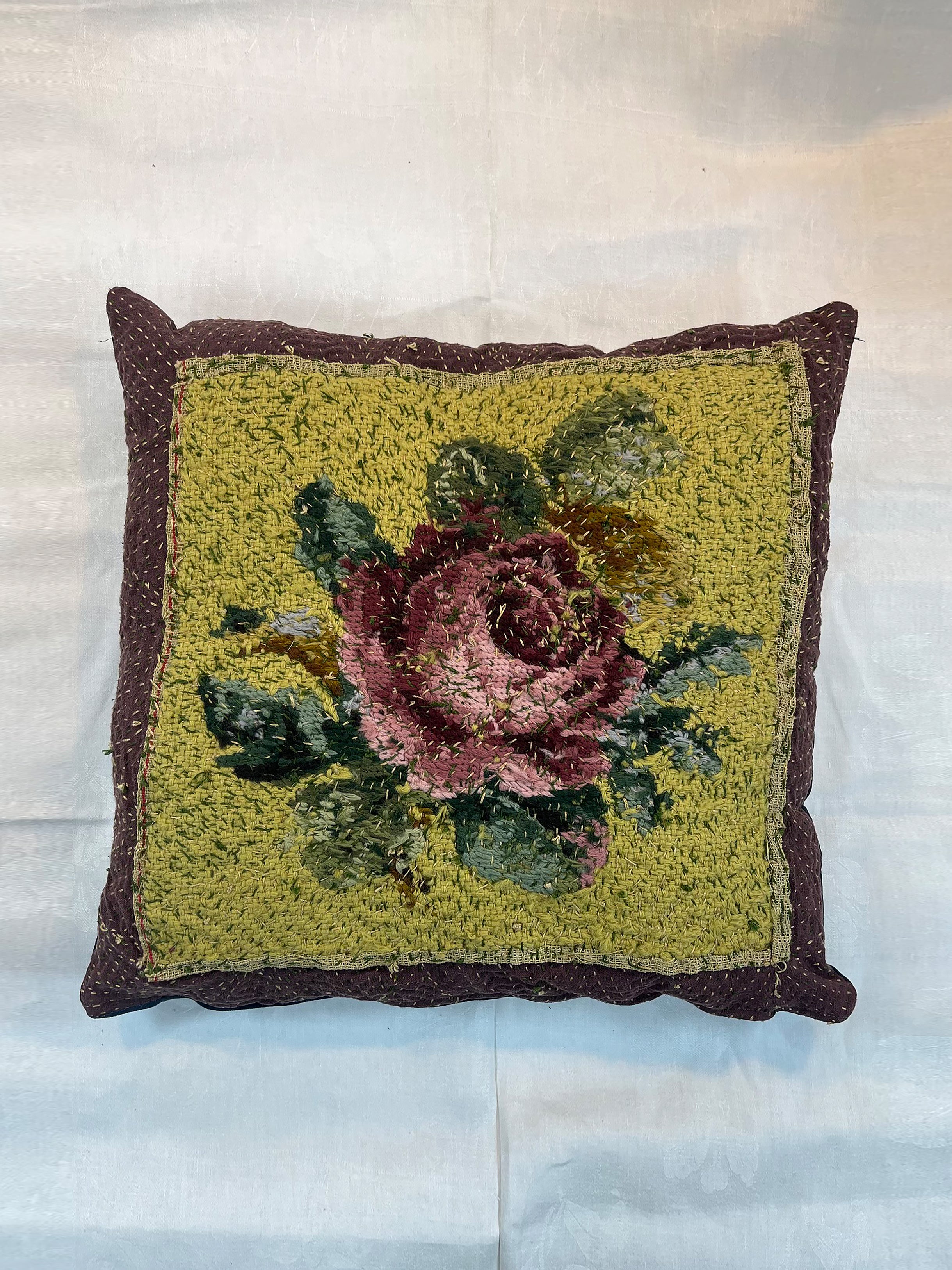 1930s Woollen Needlepoint Cushion | 1255