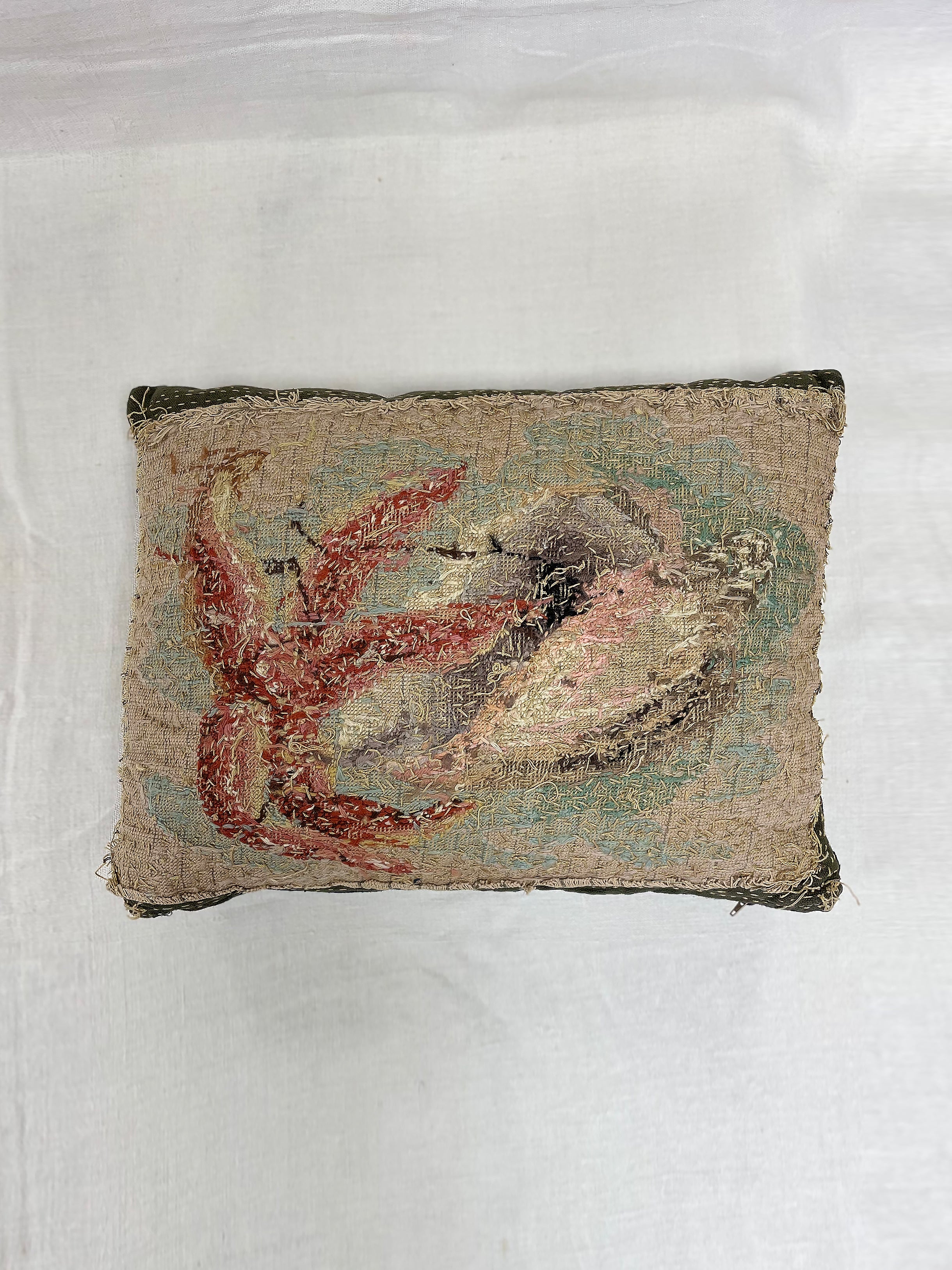 19th Century Woollen Needlepoint Cushion | 589