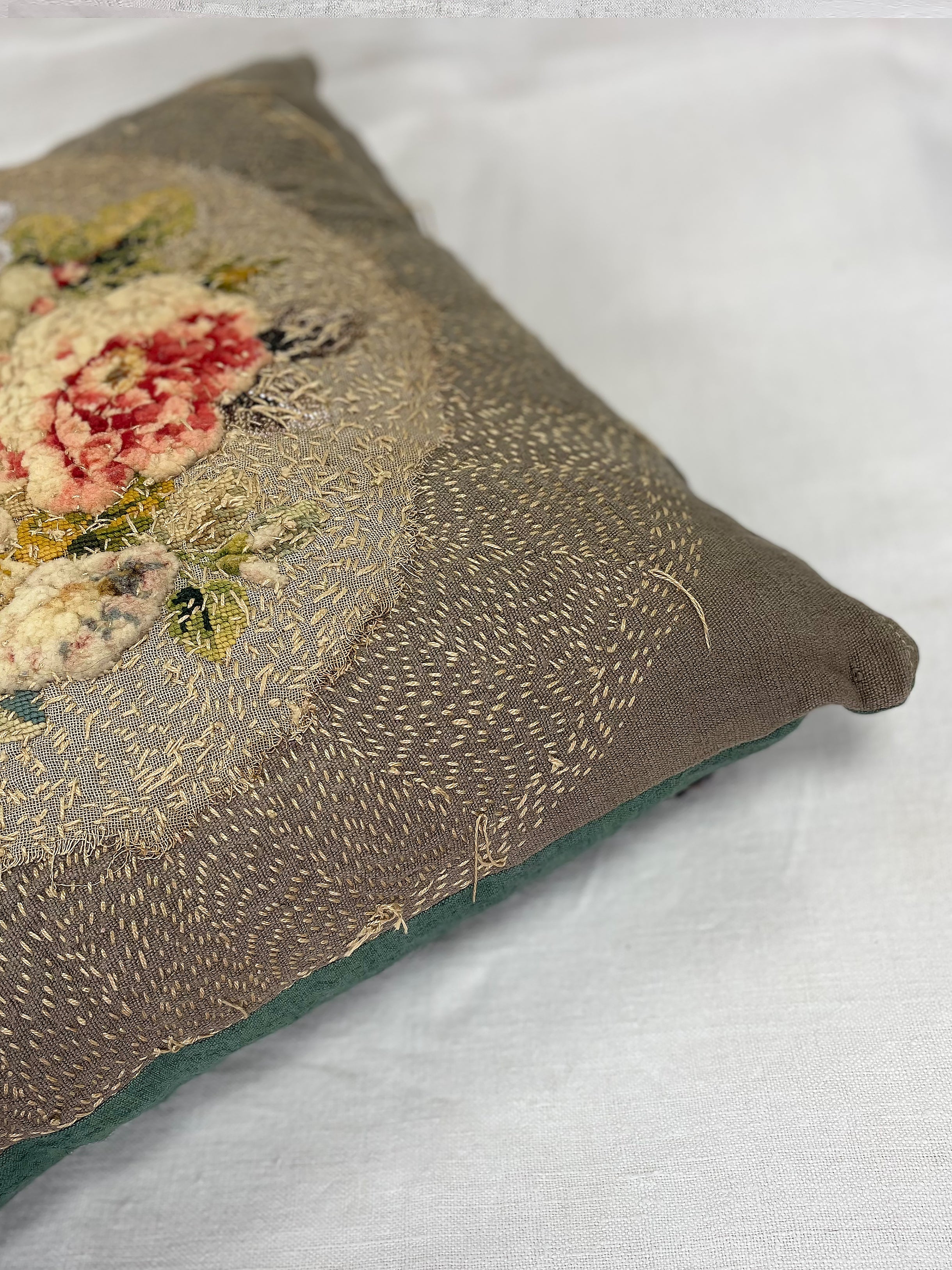19th Century Victorian Needlepoint Cushion | 636