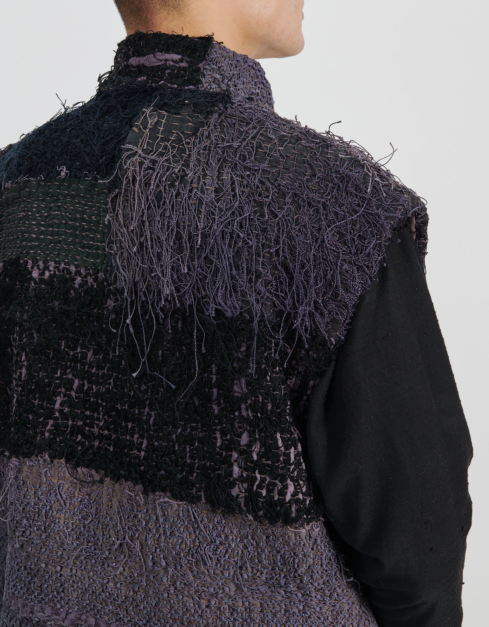 19th Century Silk Fringe Froth Gilet