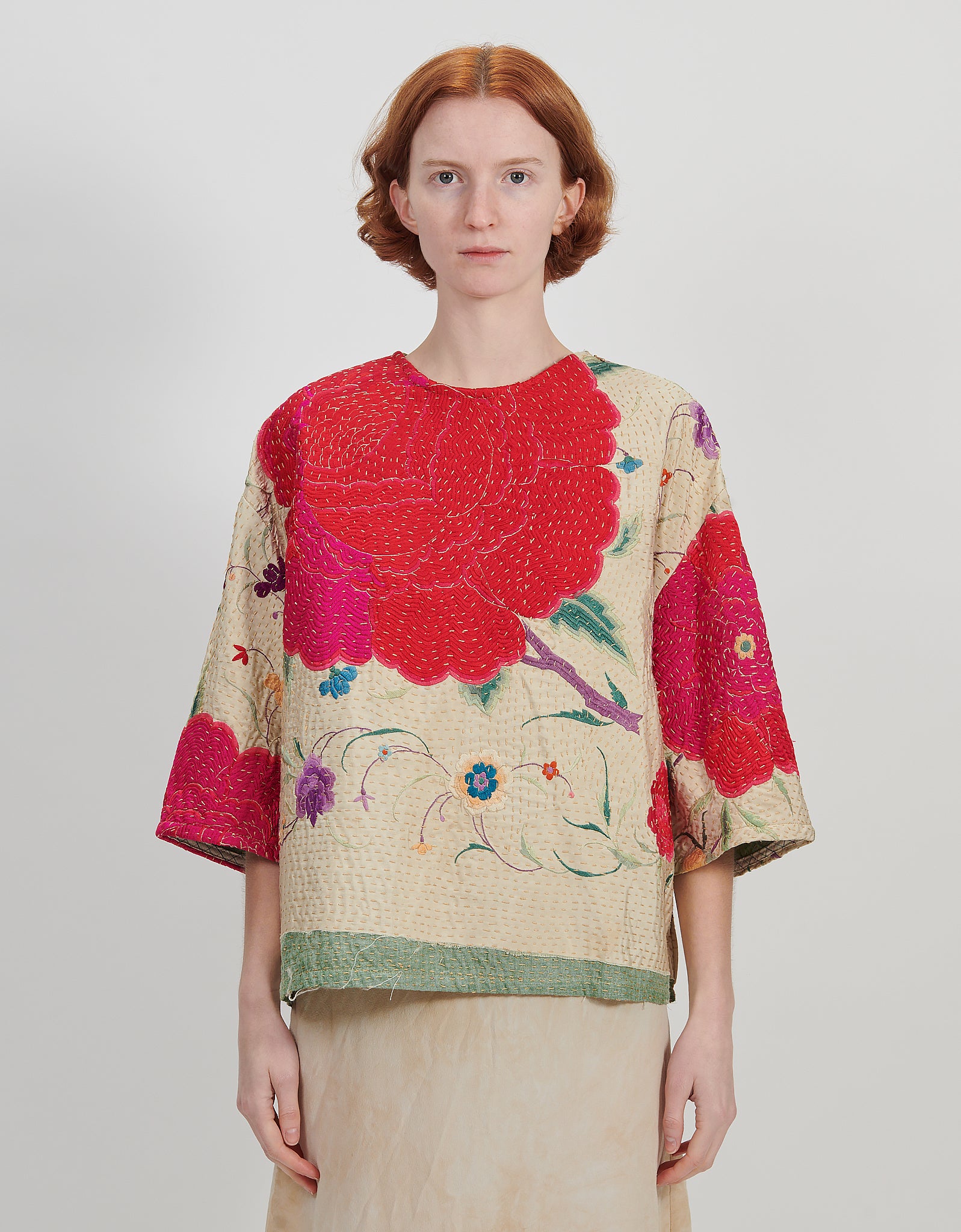 1920s Silk Embroidered Remi Top