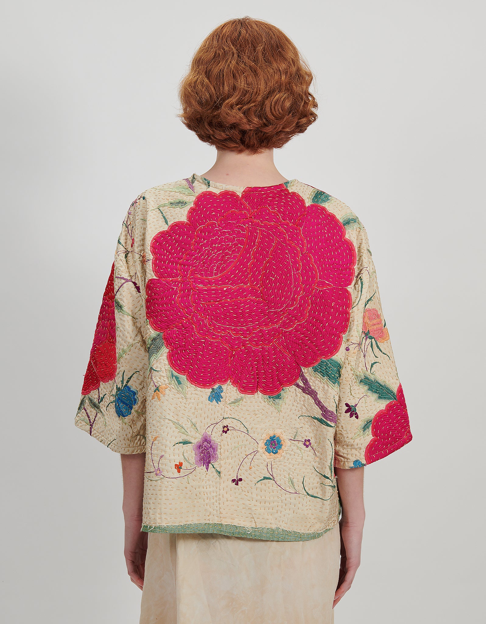 1920s Silk Embroidered Remi Top