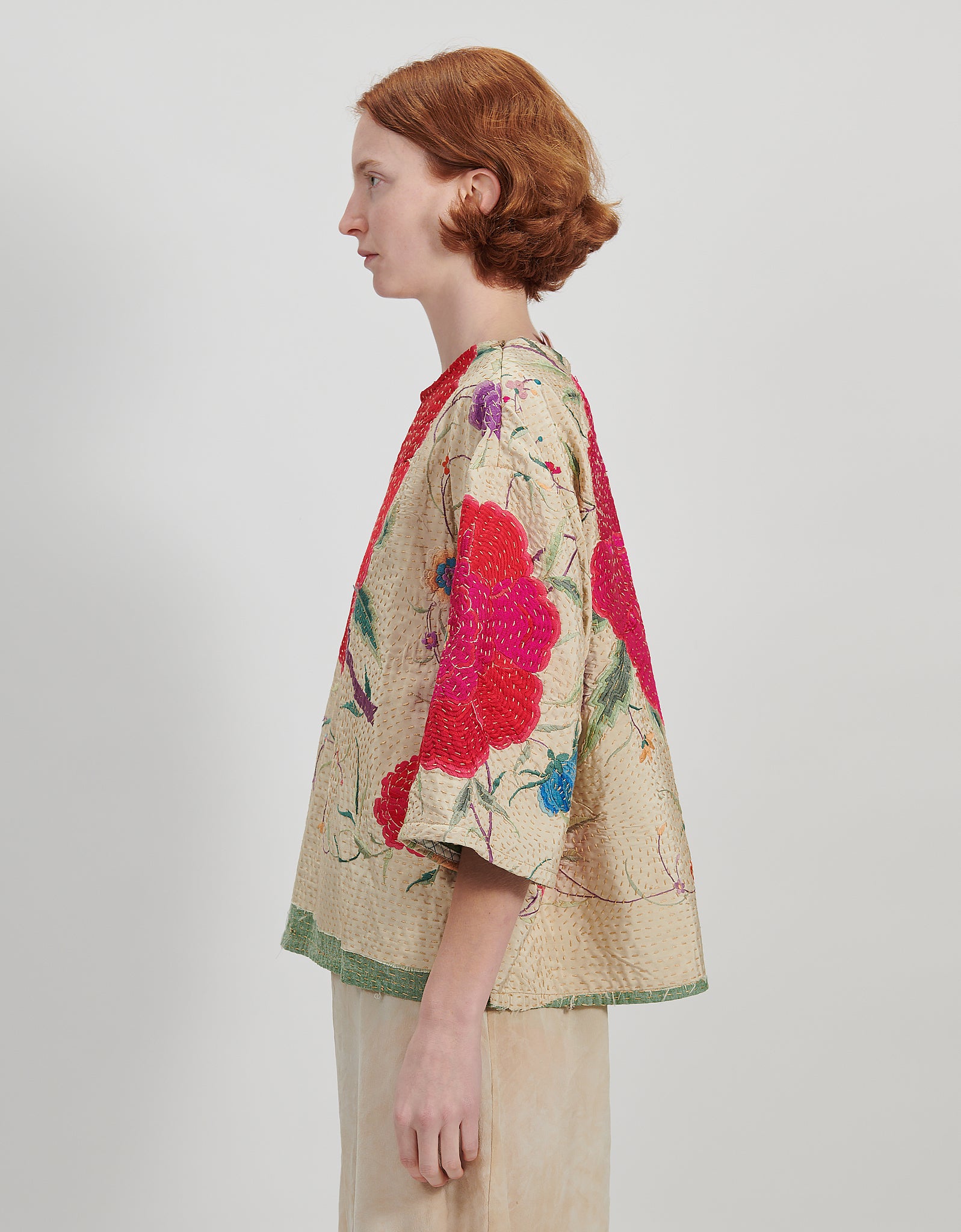 1920s Silk Embroidered Remi Top