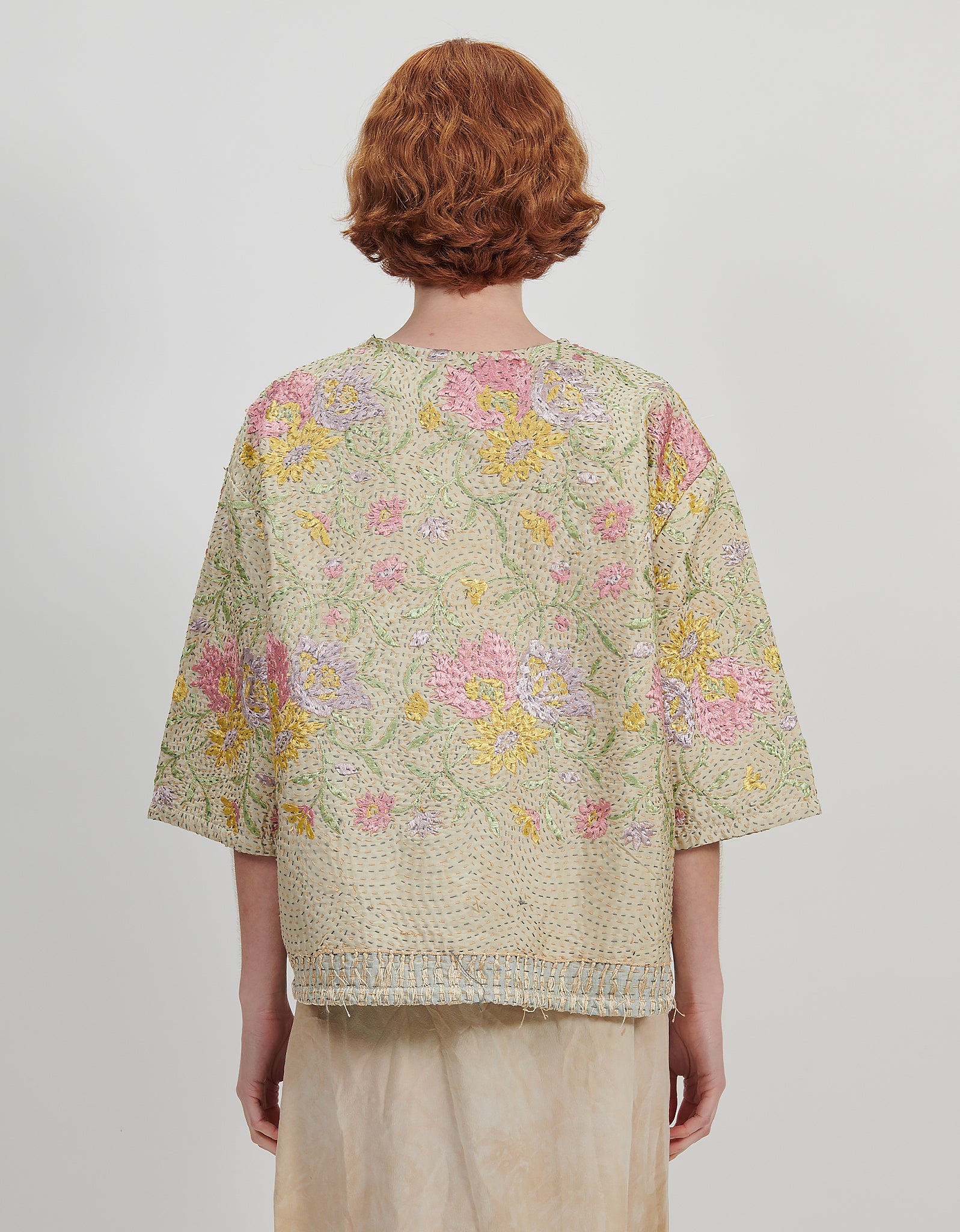 1930s Silk Embroidered Remi Top