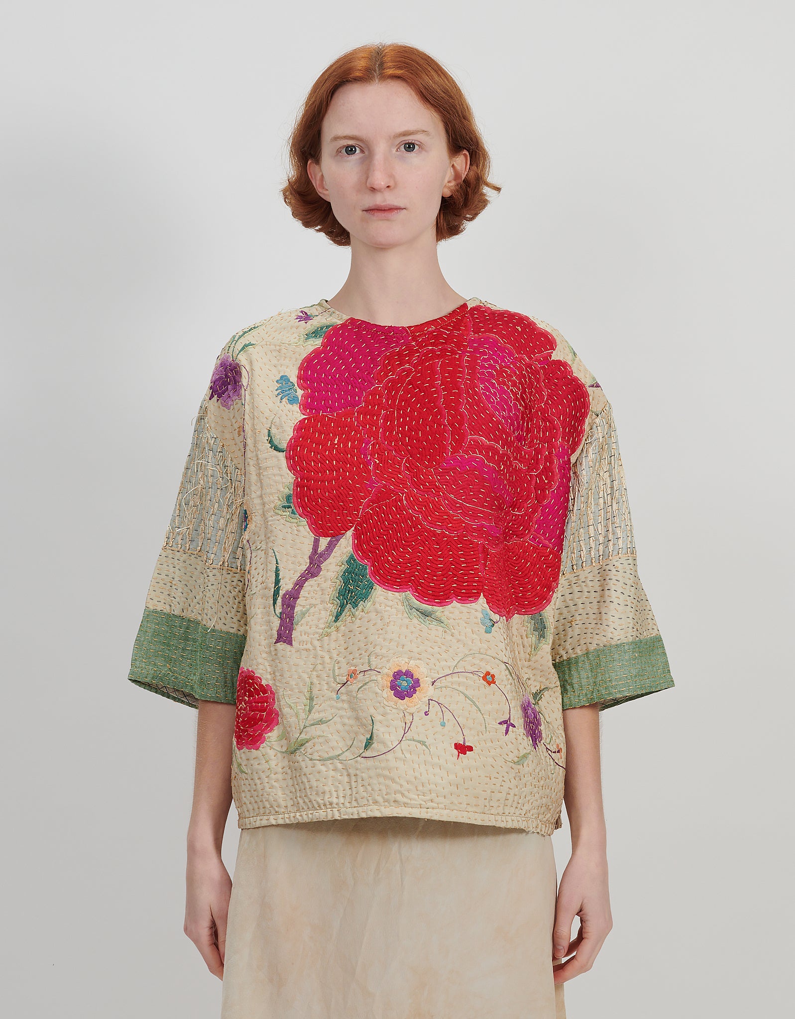 1920s Silk Embroidered Remi Top