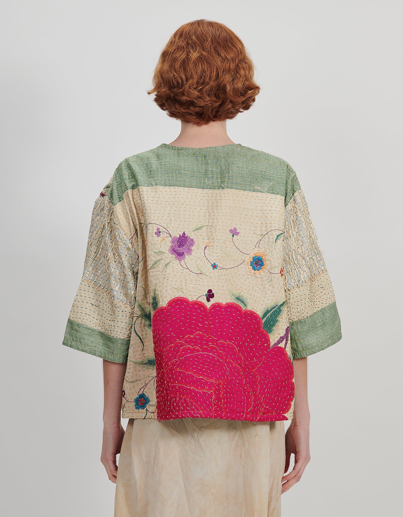 1920s Silk Embroidered Remi Top