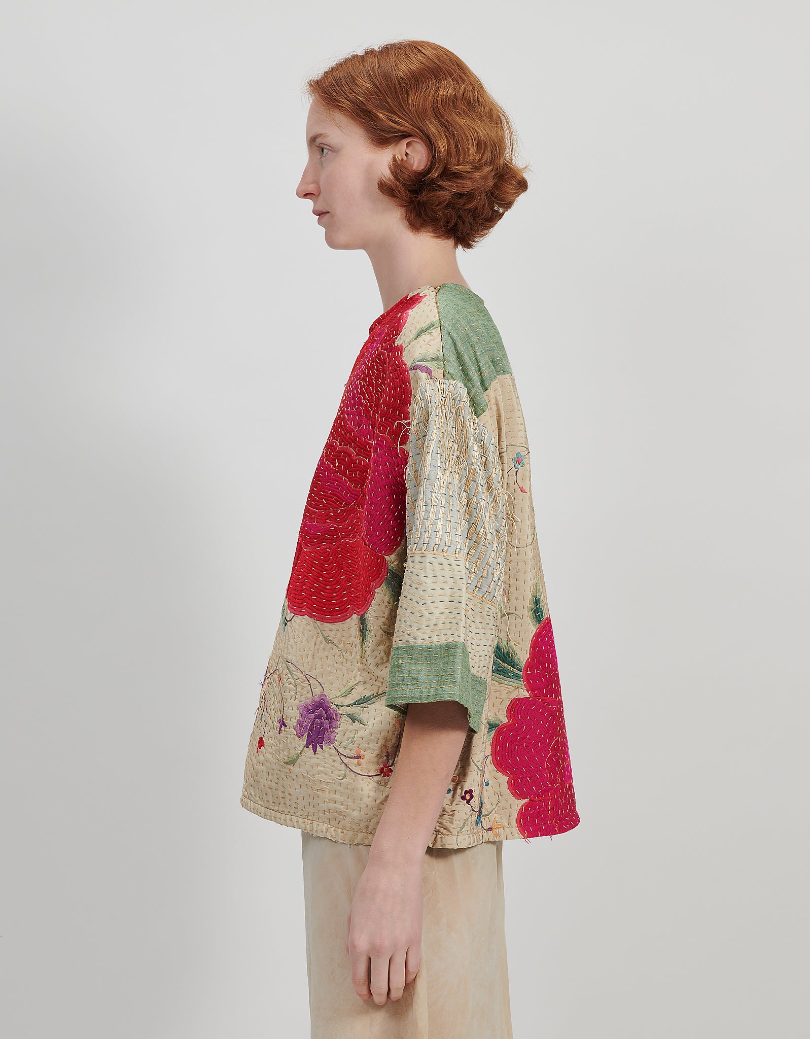 1920s Silk Embroidered Remi Top