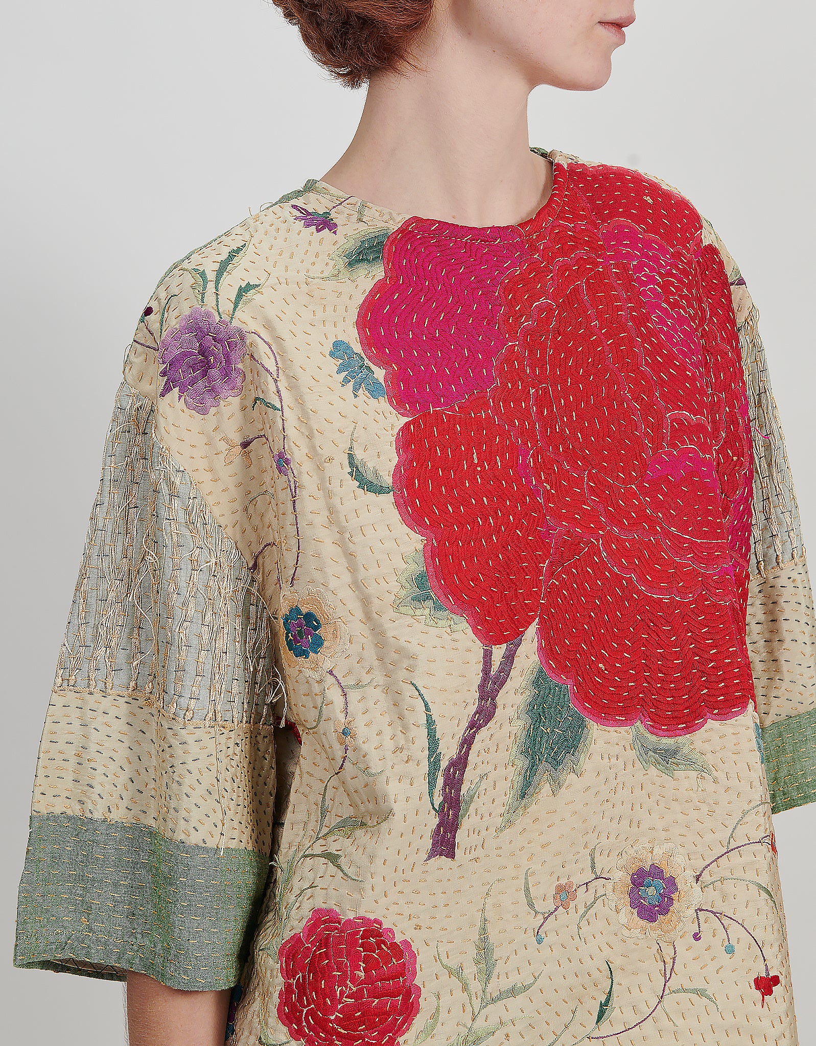 1920s Silk Embroidered Remi Top