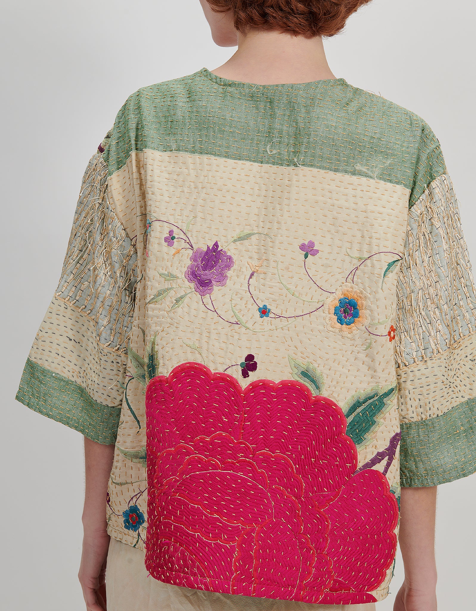 1920s Silk Embroidered Remi Top