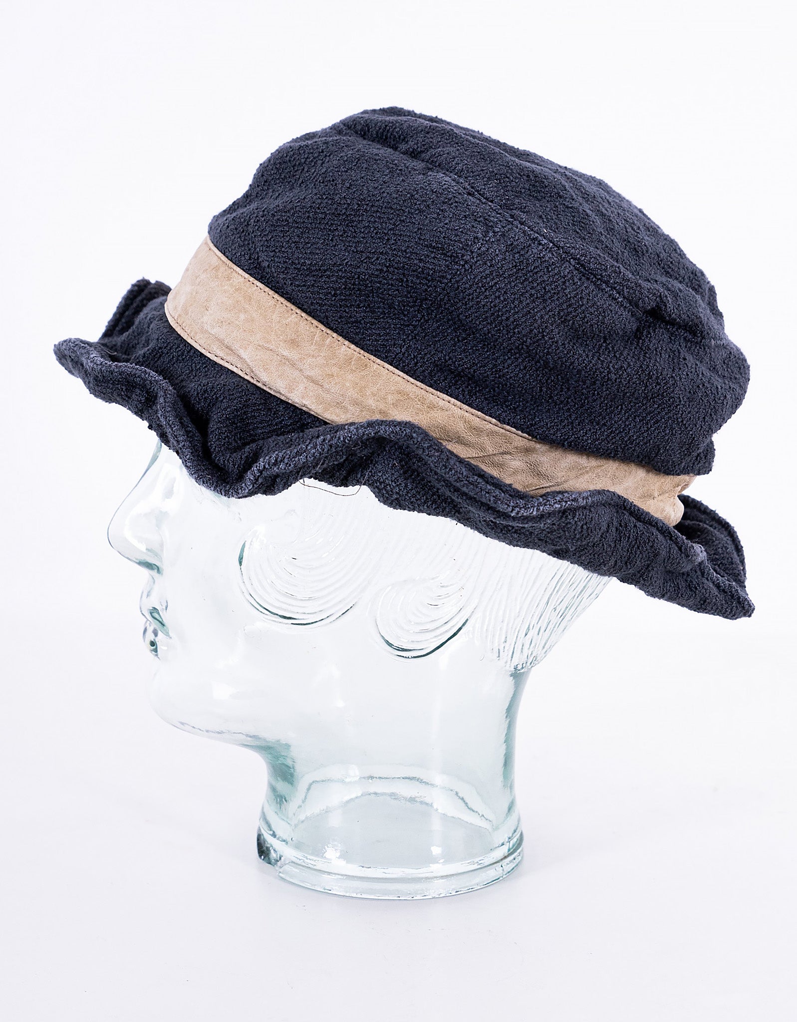 Vintage Hemp Linen Wonky Hat